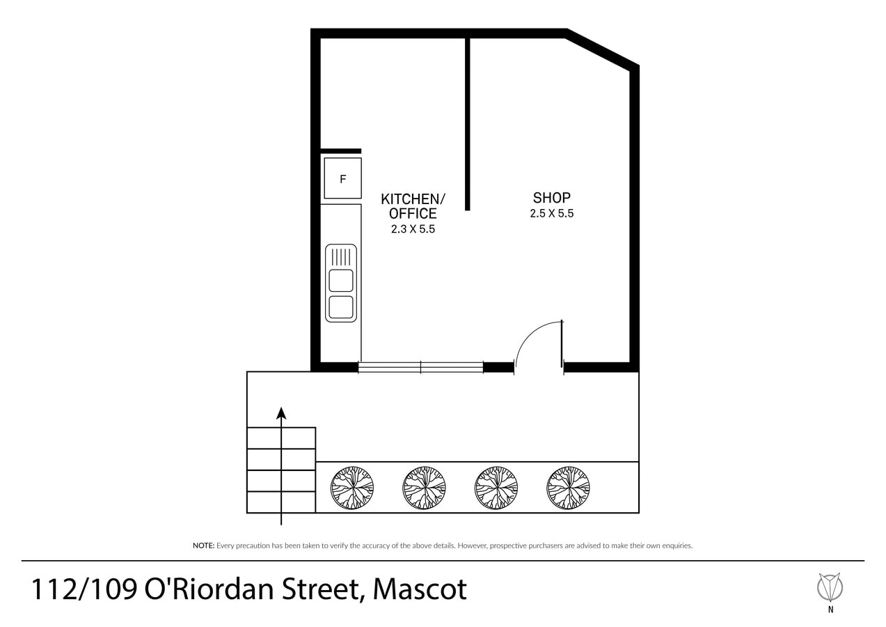 109-123 O'Riordan St, Mascot, NSW 2020 - Unit 112 -  - Floor Plan - Image 1 of 4
