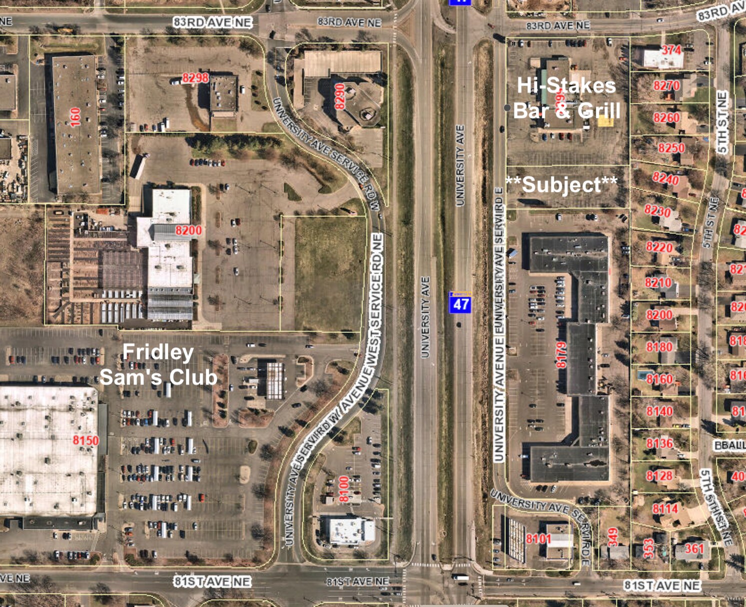 XXXX University Ave, Spring Lake Park, MN à vendre Aérien- Image 1 de 1