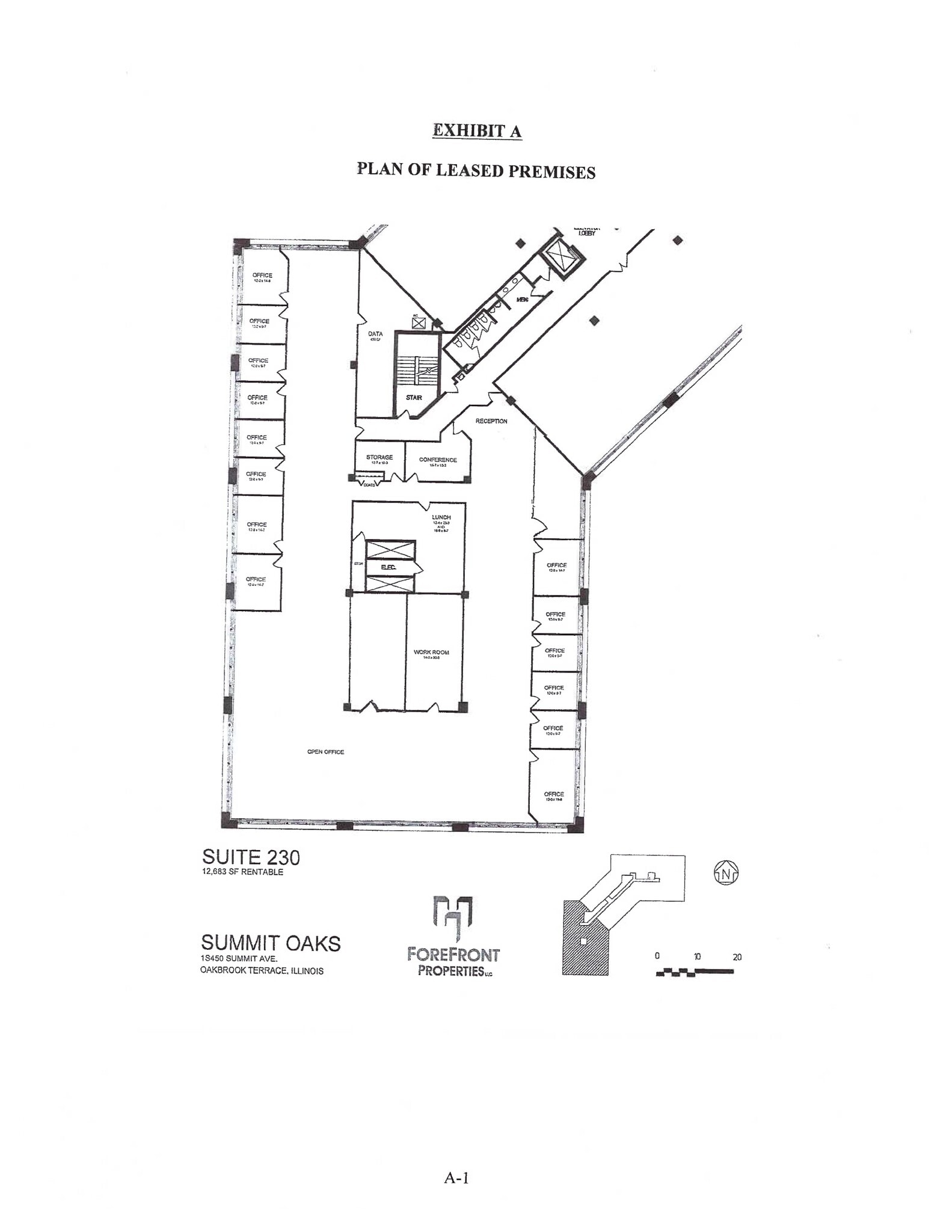 1 S 450 Summit Ave, Oakbrook Terrace, IL for lease Site Plan- Image 1 of 1
