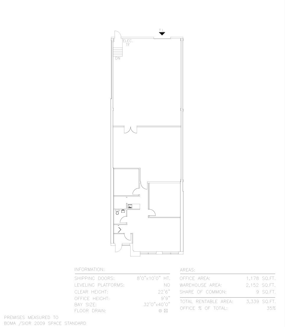 3615 Laird Rd, Mississauga, ON à louer Plan d’étage- Image 1 de 1