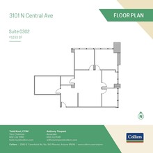 3101-3111 N Central Ave, Phoenix, AZ for lease Floor Plan- Image 1 of 6