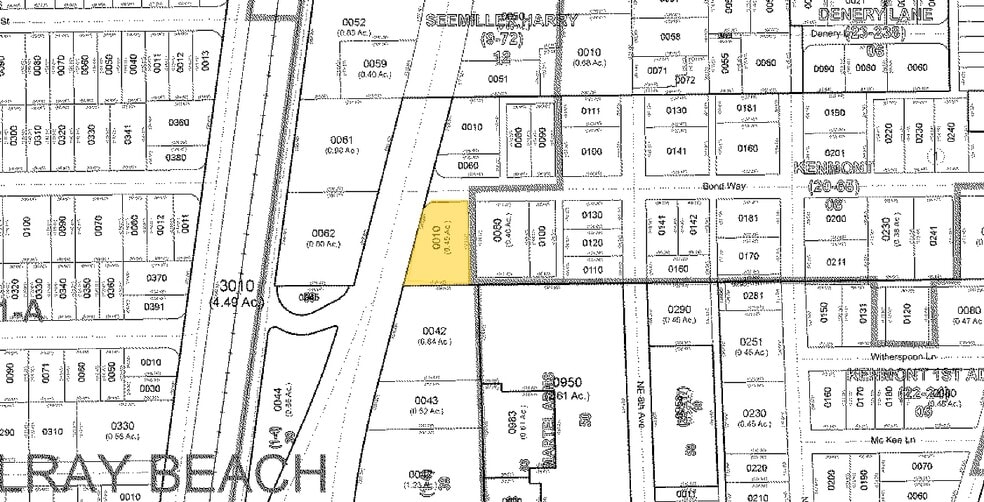1191 N Federal Hwy, Delray Beach, FL for lease - Plat Map - Image 3 of 3