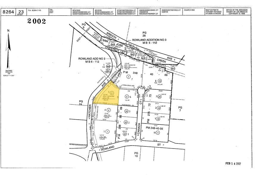 950 S Hatcher Ave, City of Industry, CA for lease - Plat Map - Image 2 of 8