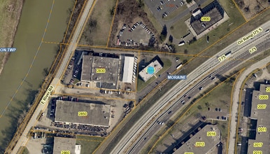 2844 E River Rd, Dayton, OH - Aerial  map view