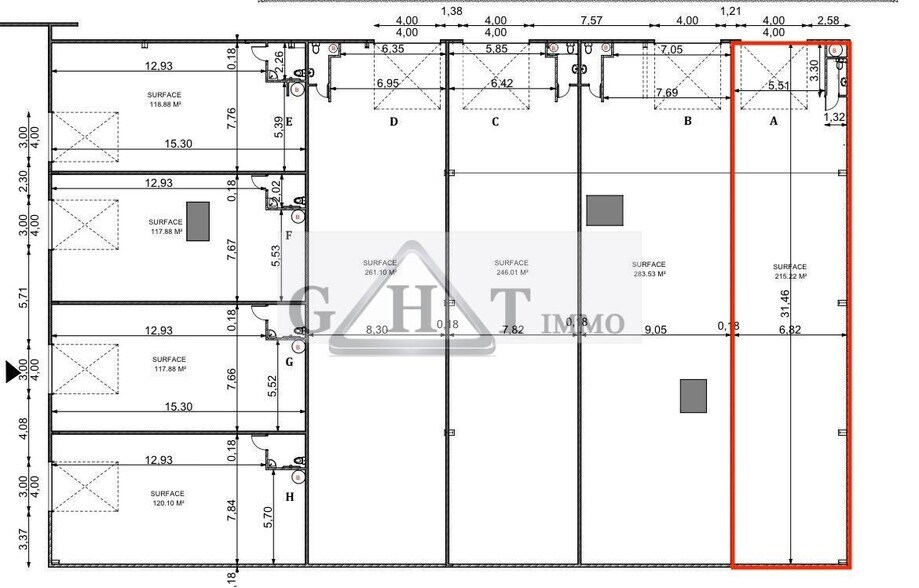 Industriel dans Bondoufle à louer - Plan d’étage - Image 3 de 3