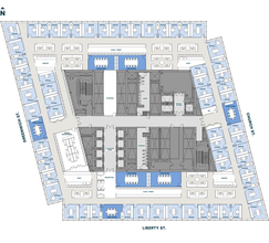 4 World Trade Center, New York, NY for lease Typical Floor Plan- Image 2 of 4