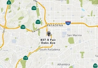 837 S Fair Oaks Ave, Pasadena, CA - AERIAL  map view