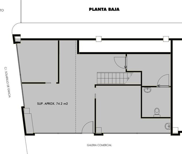 Commerce de détail dans Granada, Granada à louer - Plan d’étage - Image 2 de 10