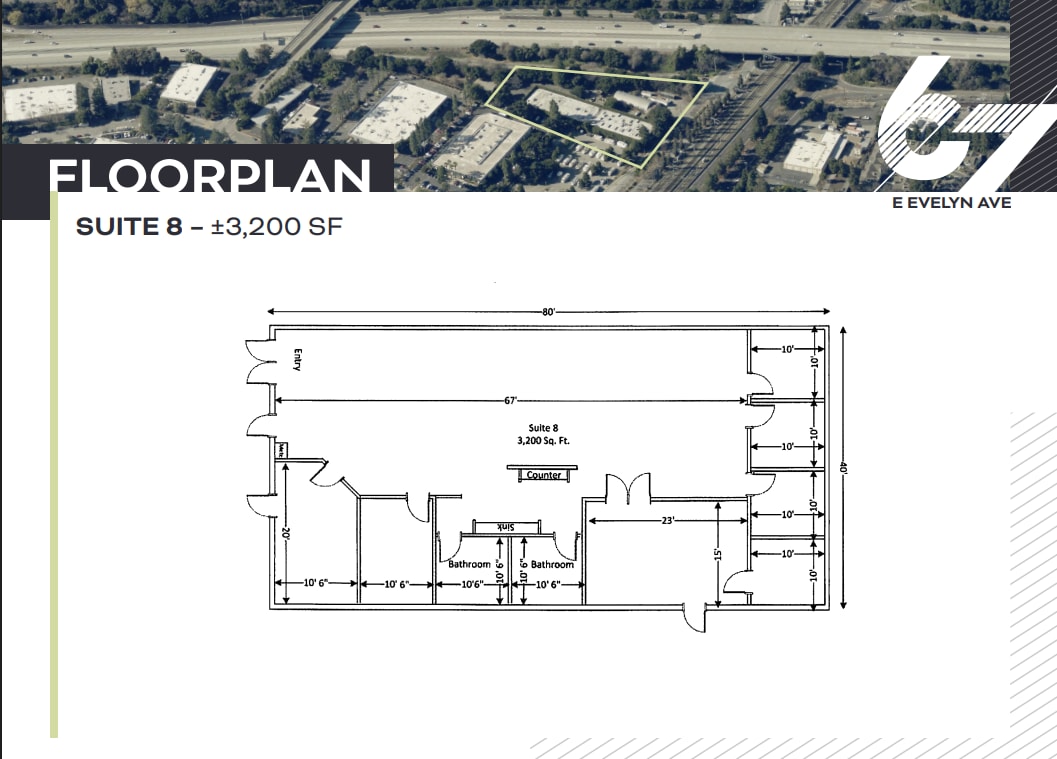 67 E Evelyn Ave, Mountain View, CA for lease Floor Plan- Image 1 of 1