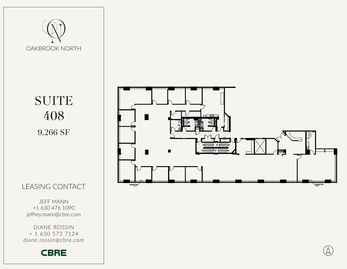 1200 Harger Rd, Oak Brook, IL à louer Plan d’étage- Image 1 de 2