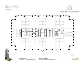 2200 Ross Ave, Dallas, TX à louer Plan d  tage- Image 1 de 1