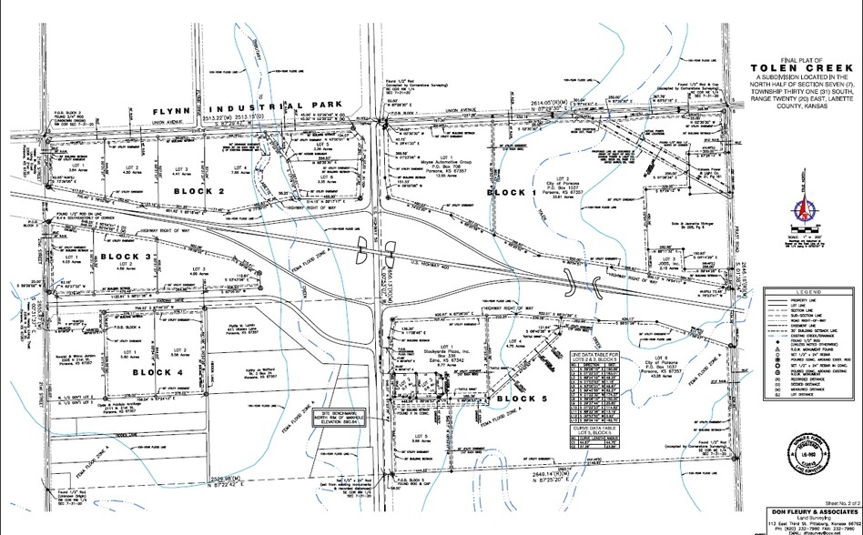 Us-59, Parsons, KS for sale - Plat Map - Image 2 of 2