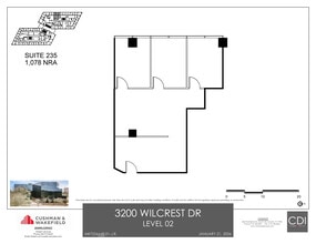 3200 Wilcrest Dr, Houston, TX à louer Plan d’étage- Image 1 de 1