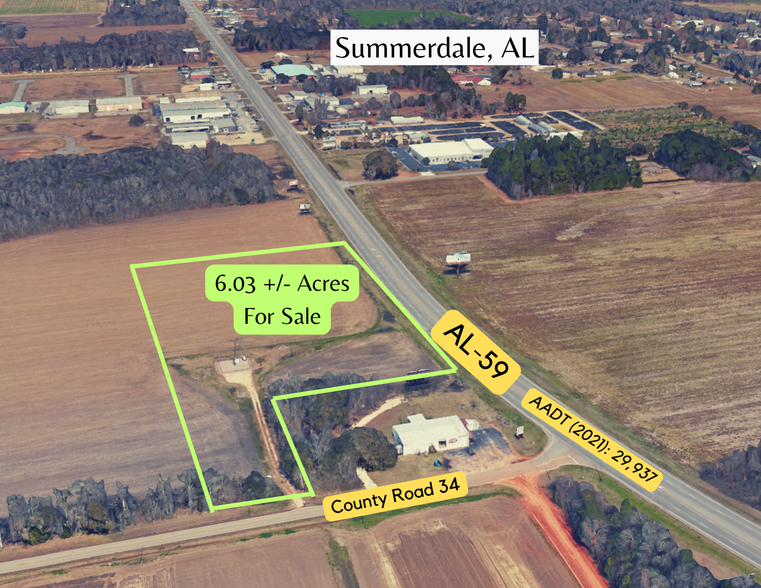 Highway 59, Summerdale, AL for sale - Aerial - Image 1 of 1