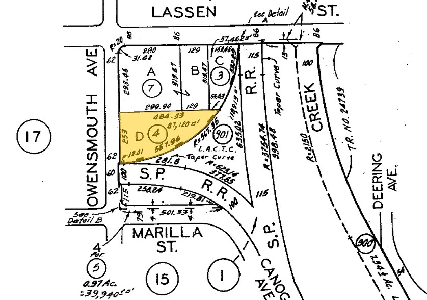 9810-9820 Owensmouth Ave, Chatsworth, CA à louer - Plan cadastral - Image 3 de 4