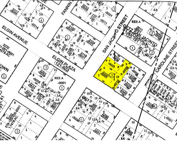 3121 San Jacinto St, Houston, TX à louer - Plan cadastral - Image 2 de 4