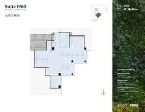 200 W Madison St, Chicago, IL à louer Plan de site- Image 2 de 2