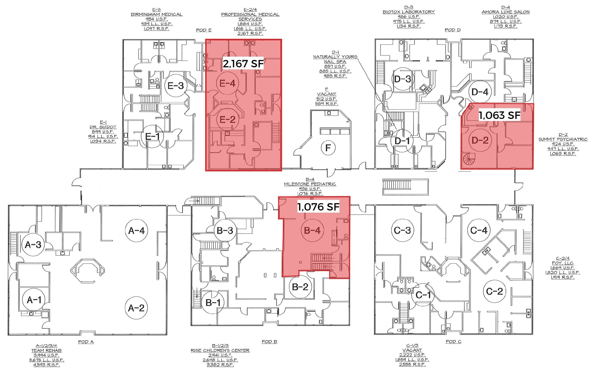 18161 W 13 Mile Rd, Southfield, MI for lease Floor Plan- Image 1 of 1