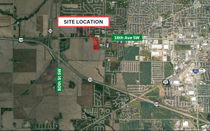 0 16th Avenue Southwest, Cedar Rapids, IA à vendre Plan de site- Image 1 de 2