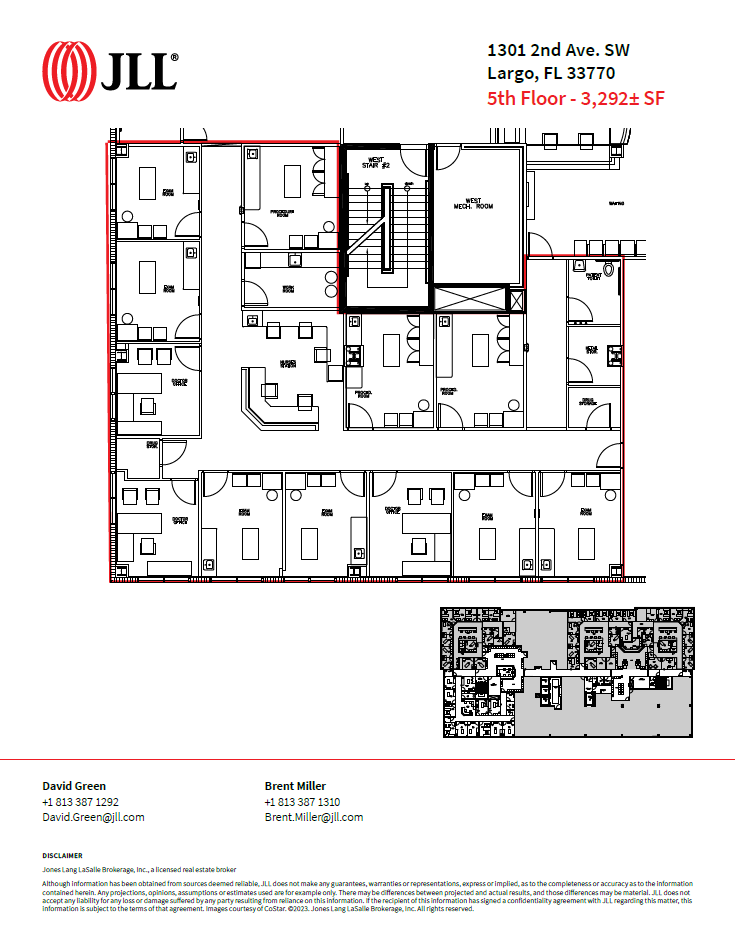 1301 2nd Ave SW, Largo, FL à louer Plan d’étage- Image 1 de 1