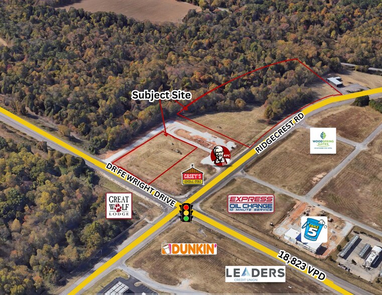 Corner Of Ridgecrest and FE Wright Drive, Jackson, TN for lease - Building Photo - Image 1 of 3