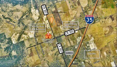 County Road 307, Jarrell, TX - Aerial map view
