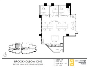 2301 E Lamar Blvd, Arlington, TX for lease Floor Plan- Image 1 of 2