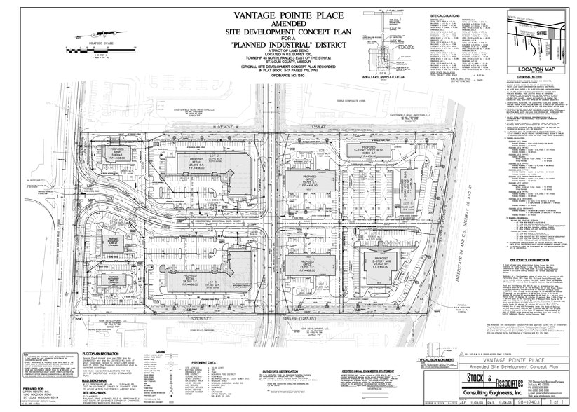 730 Long Road Crossing Dr, Chesterfield, MO for sale - Site Plan - Image 2 of 2