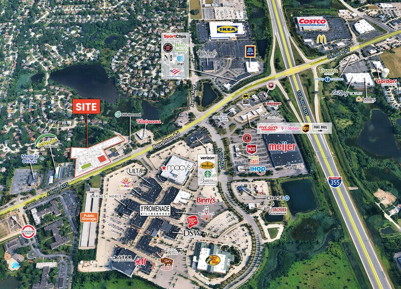 620-640 E Boughton Rd, Bolingbrook, IL à louer - Aérien - Image 1 de 6