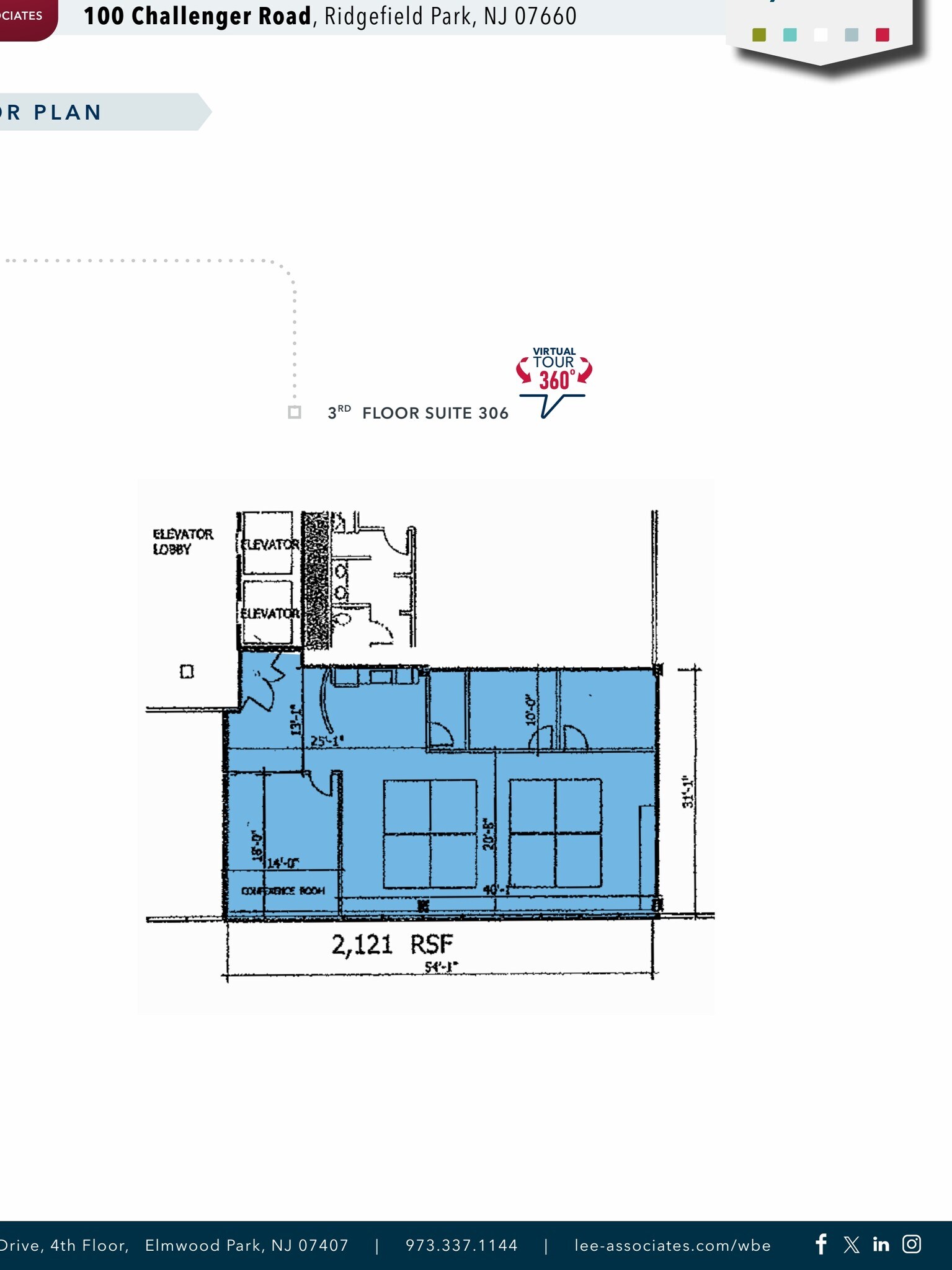 100 Challenger Rd, Ridgefield Park, NJ à louer Plan d’étage- Image 1 de 1