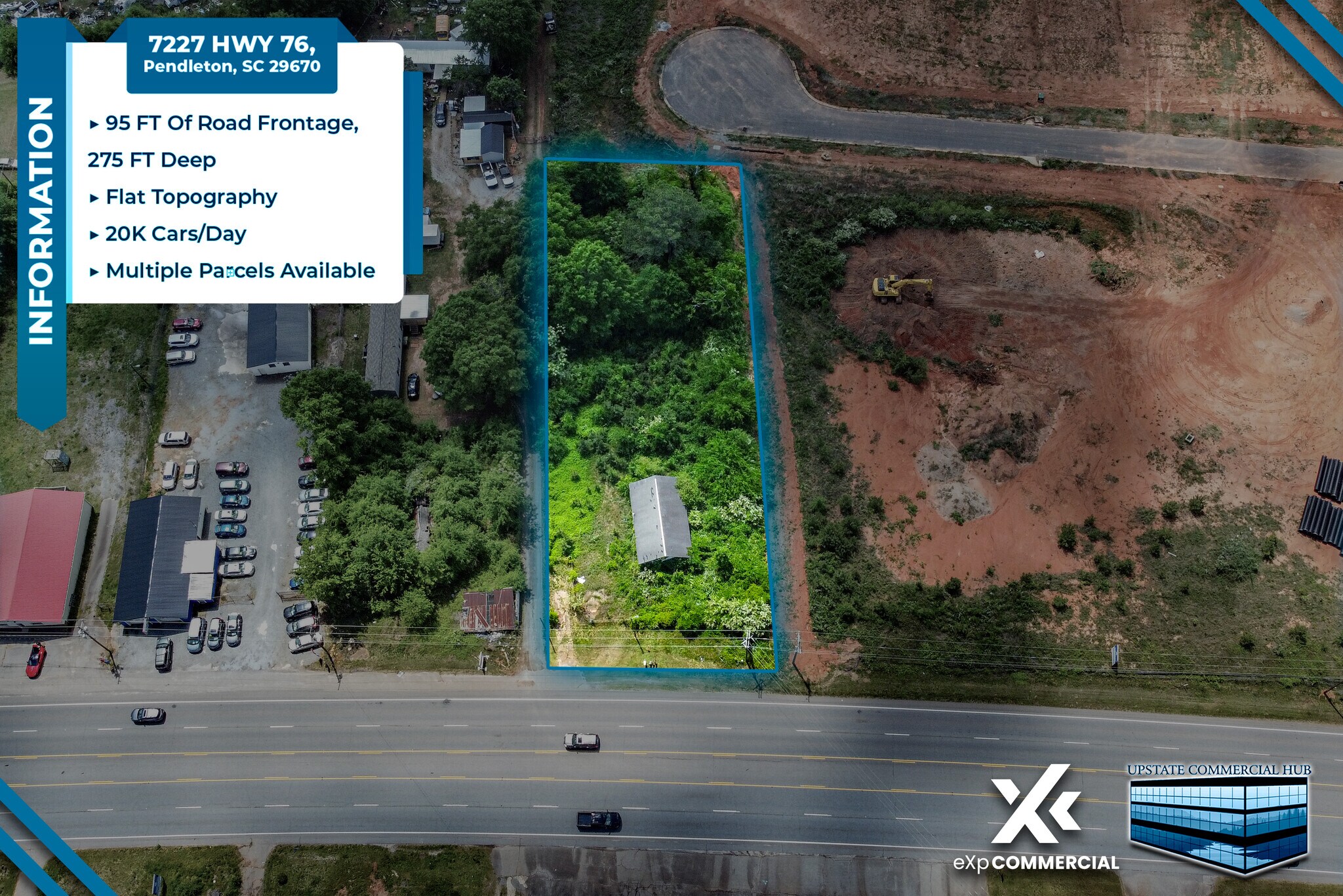 7227 Highway 76, Pendleton, SC for sale Aerial- Image 1 of 12