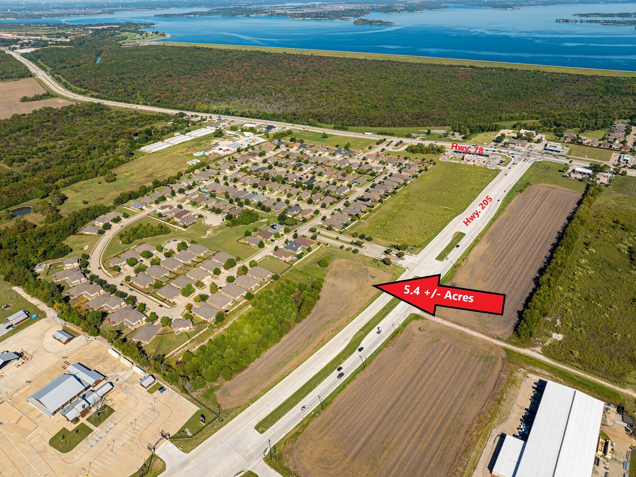 SWC of Hwy 205 S and Endeavour Blvd, Lavon, TX à vendre Aérien- Image 1 de 6