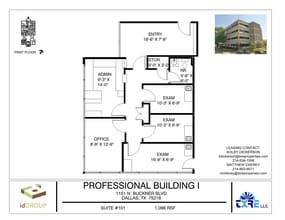 1151 N Buckner Blvd, Dallas, TX à louer Plan d’étage- Image 1 de 1