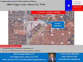 Plus de détails pour 3000 Edgar Cir, Odessa, TX - Terrain à vendre