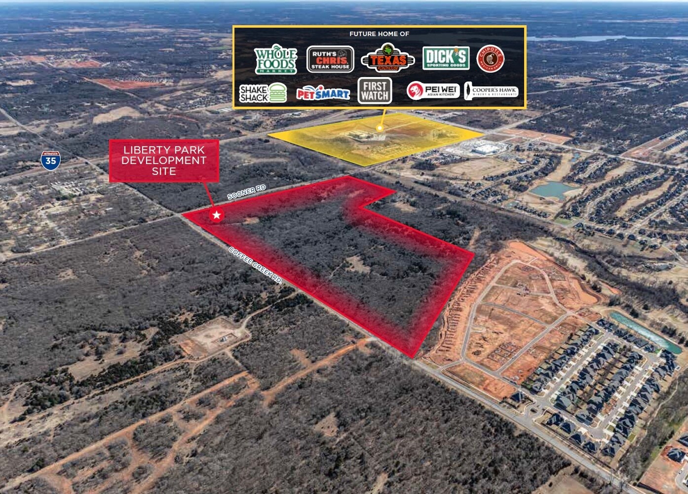 E Coffee Creek Rd & N Sooner Rd Hwy, Edmond, OK for sale Primary Photo- Image 1 of 3