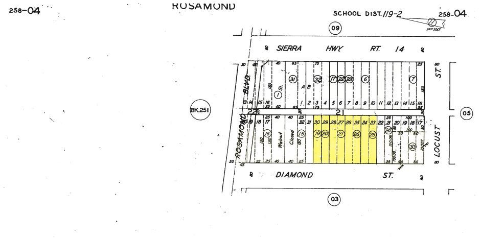 2950 Diamond St, Rosamond, CA for sale - Plat Map - Image 3 of 3