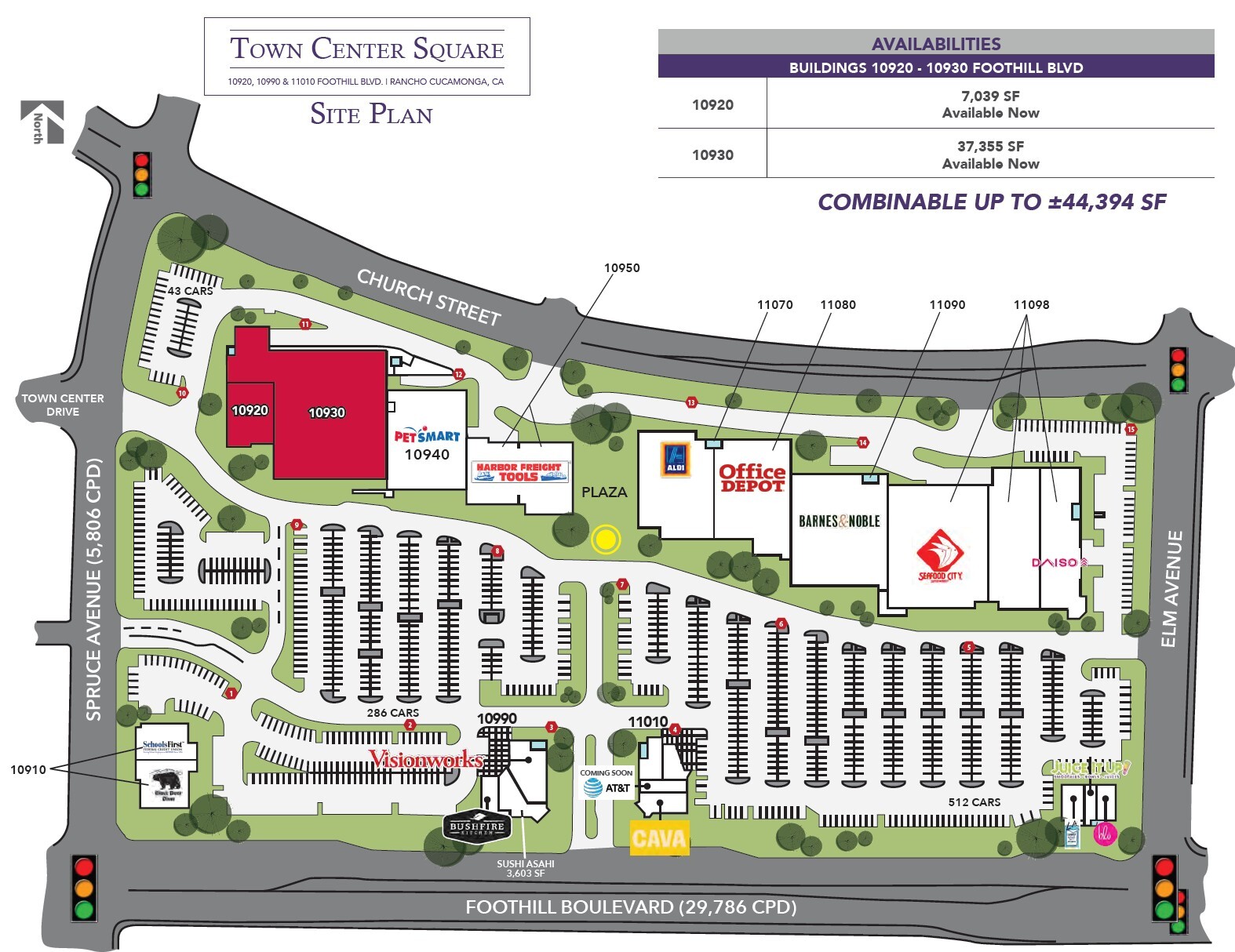 10932-11098 Foothill Blvd, Rancho Cucamonga, CA for lease Floor Plan- Image 1 of 1