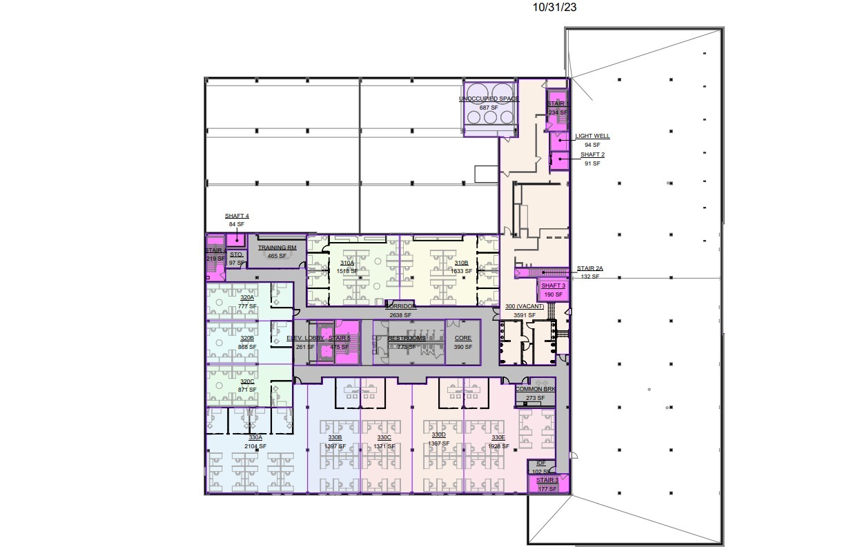 2410 Polk St, Houston, TX à louer Plan d  tage- Image 1 de 12