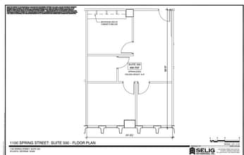 1100 Spring St NW, Atlanta, GA à louer Plan d’étage- Image 1 de 1