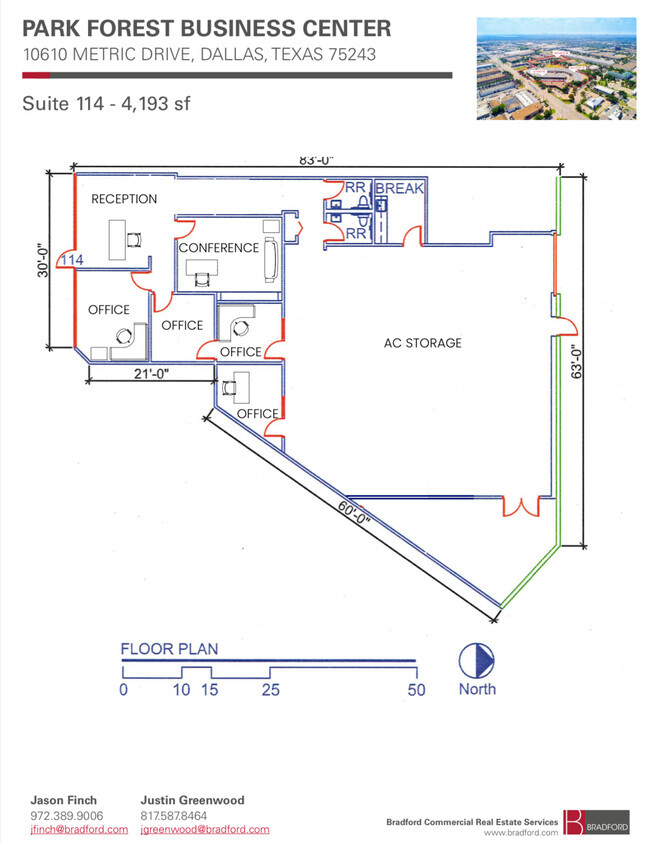 11601 Plano Rd, Dallas, TX à louer Plan d’étage- Image 1 de 6