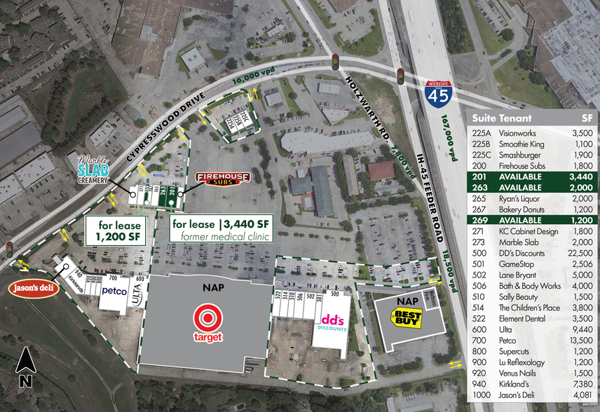 19511 Interstate 45, Spring, TX for lease - Site Plan - Image 2 of 9