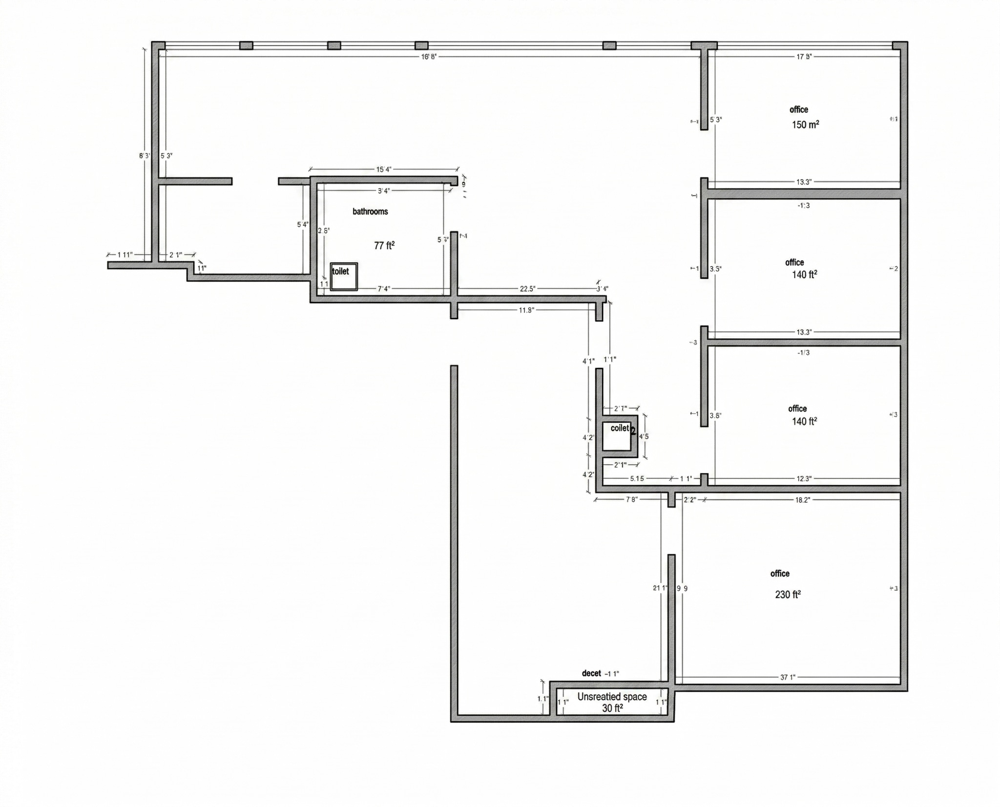 4940 Hampden Ln, Bethesda, MD à louer Plan d’étage- Image 1 de 1