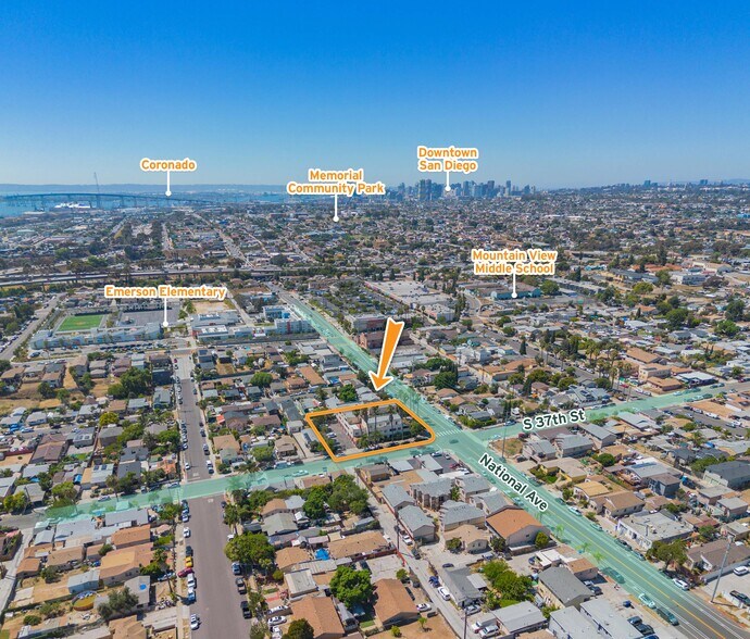 3691 National Ave, San Diego, CA à vendre - Photo du bâtiment - Image 3 de 25