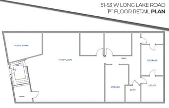51-53 W Long Lake Rd, Bloomfield Hills, MI for sale Floor Plan- Image 1 of 1