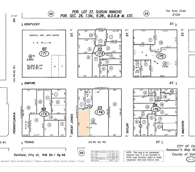 810 Great Jones St, Fairfield, CA à vendre - Plan cadastral - Image 2 de 2