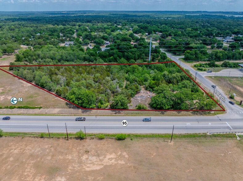 SH 95 & LBA Dr., Bastrop, TX for sale - Aerial - Image 3 of 4