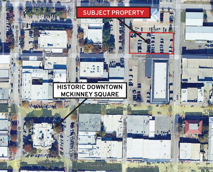 230 N Johnson St, McKinney, TX for lease - Aerial - Image 3 of 3