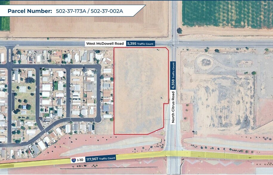 SWC McDowell Rd & Citrus Rd, Goodyear, AZ à vendre - Photo principale - Image 1 de 5