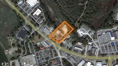 204 Johnny Mercer Blvd, Savannah, GA - aerial  map view