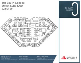 301 S College St, Charlotte, NC à louer Plan d’étage- Image 1 de 1